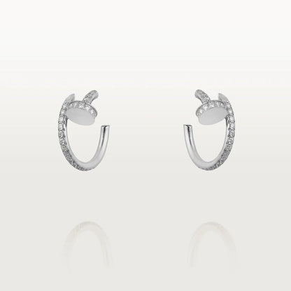 [Riva Jewelry ]JUSTE EARRINGS 12.75MM SILVER DIAMOND