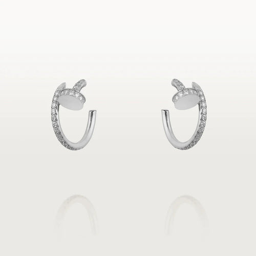 [Riva Jewelry ]JUSTE EARRINGS 12.75MM SILVER DIAMOND