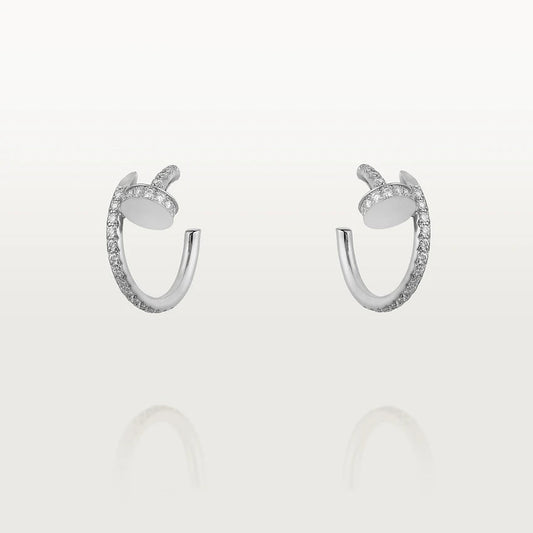 [Riva Jewelry ]JUSTE EARRINGS 12.75MM SILVER DIAMOND