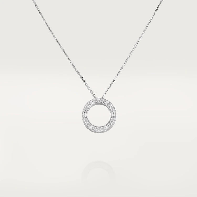 [Riva Jewelry ]LOVE NECKLACE ADJUSTABLE SILVER