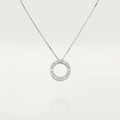 [Riva Jewelry ]LOVE NECKLACE ADJUSTABLE SILVER