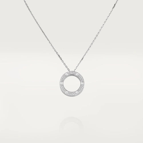 [Riva Jewelry ]LOVE NECKLACE ADJUSTABLE SILVER