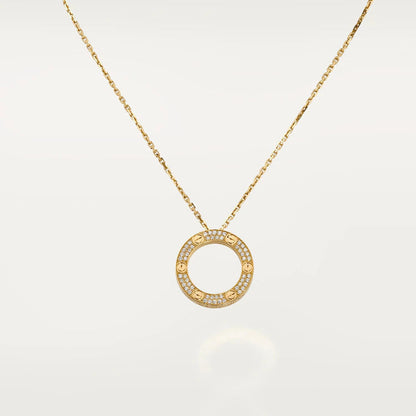 [Riva Jewelry ]LOVE NECKLACE ADJUSTABLE ROSE GOLD