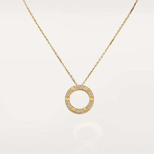 [Riva Jewelry ]LOVE NECKLACE ADJUSTABLE ROSE GOLD