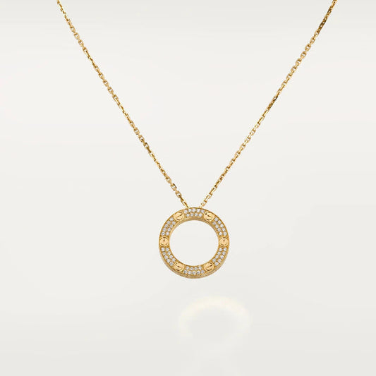 [Riva Jewelry ]LOVE NECKLACE ADJUSTABLE ROSE GOLD