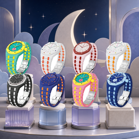 [Riva Jewelry]Royal Oak Pop Exclusive Bioceramic Case & Bioceramic Strap Mix Color