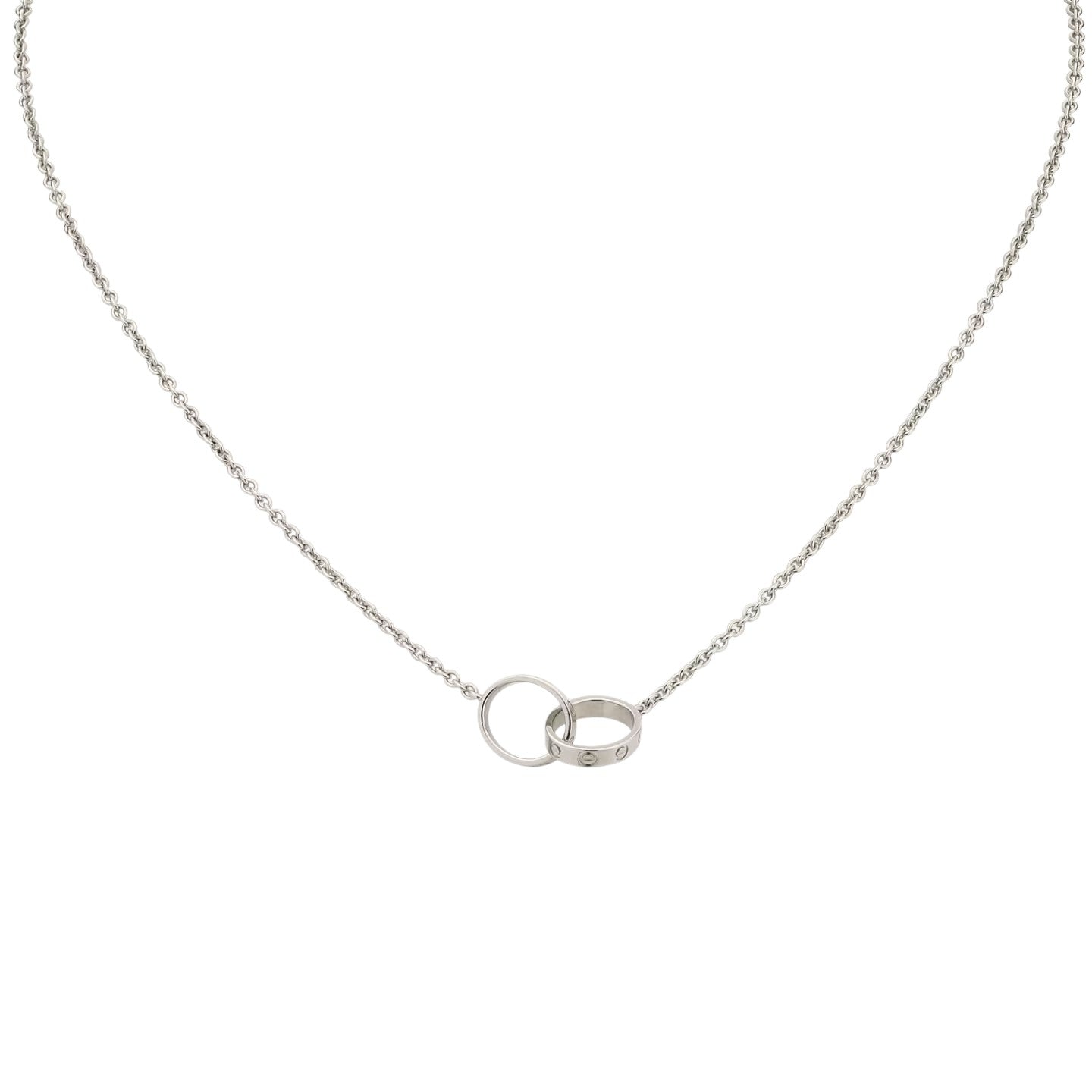 [Riva Jewelry]DOPPELRING-ANHÄNGERKETTE LIEBE