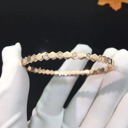 [Riva Jewelry ]BEE LOVE PINK GOLD DIAMOND BRACELET