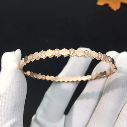 [Riva Jewelry ]BEE LOVE PINK GOLD DIAMOND BRACELET