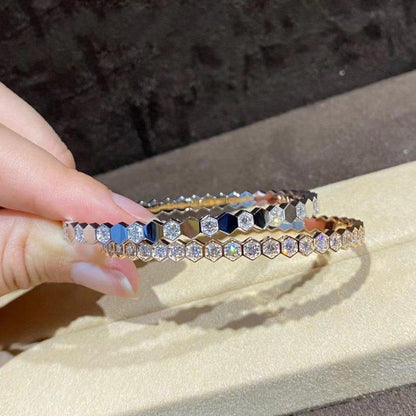 [Riva Jewelry]BEE LOVE ゴールド ブレスレット フルダイヤモンド