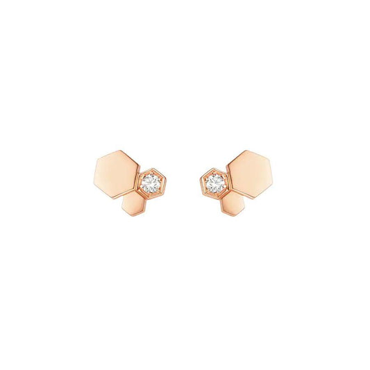 [Riva Jewelry]BIENENLIEBE ROSÉGOLD DIAMANT OHRSCHMUCK