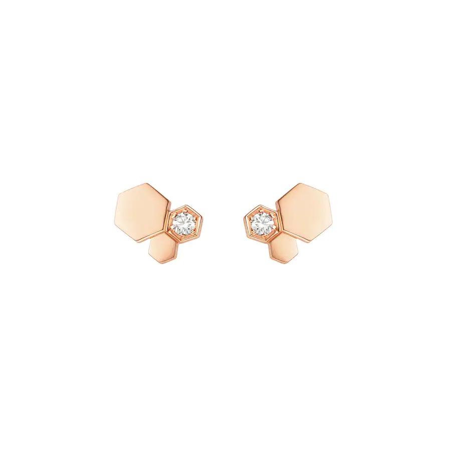 [Riva Schmuck]BEE LOVE OHRRINGE IN ROSÉGOLD MIT DIAMANTEN