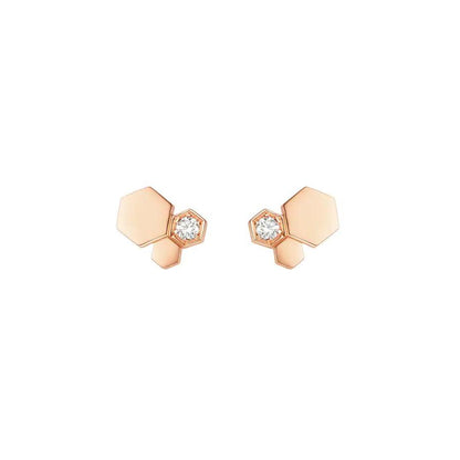 [Riva Schmuck]BEE LOVE OHRRINGE IN ROSÉGOLD MIT DIAMANTEN