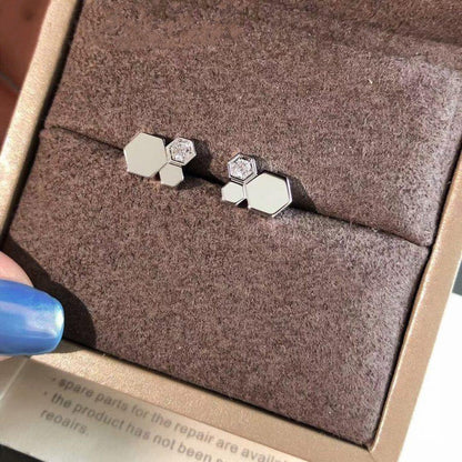 [Riva Jewelry ]BEE LOVE SILVER DIAMOND EARRINGS