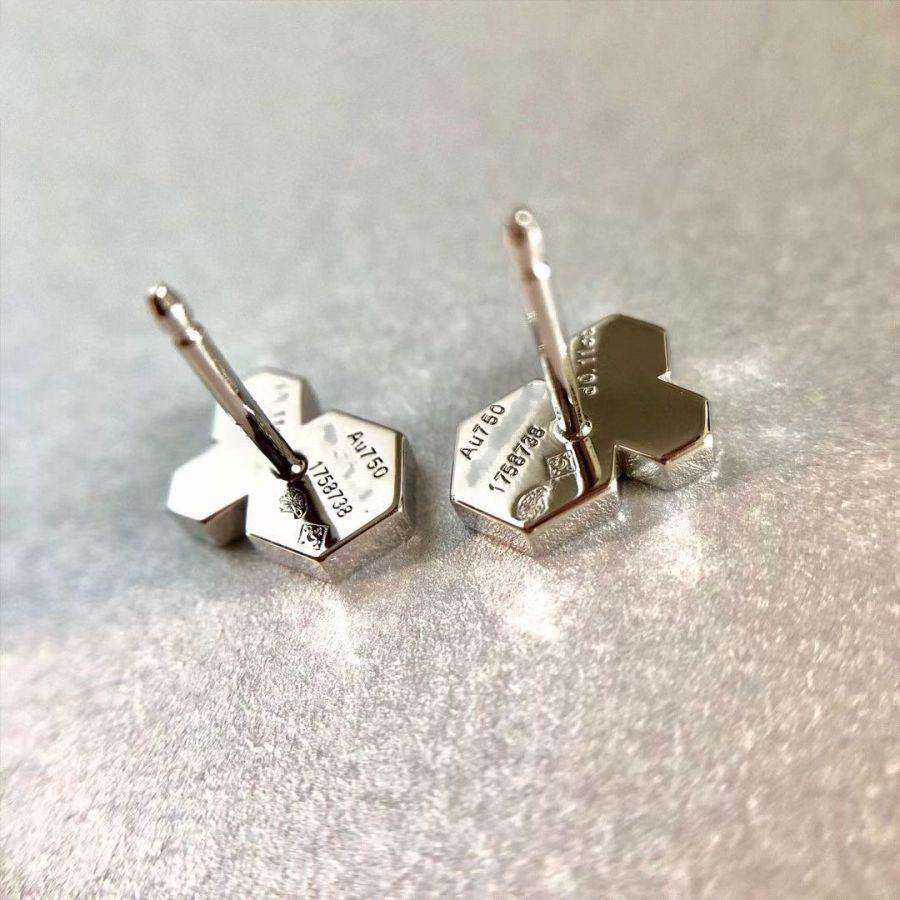 [Riva Jewelry ]BEE LOVE SILVER DIAMOND EARRINGS