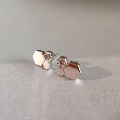 [Riva Jewelry ]BEE LOVE SILVER DIAMOND EARRINGS