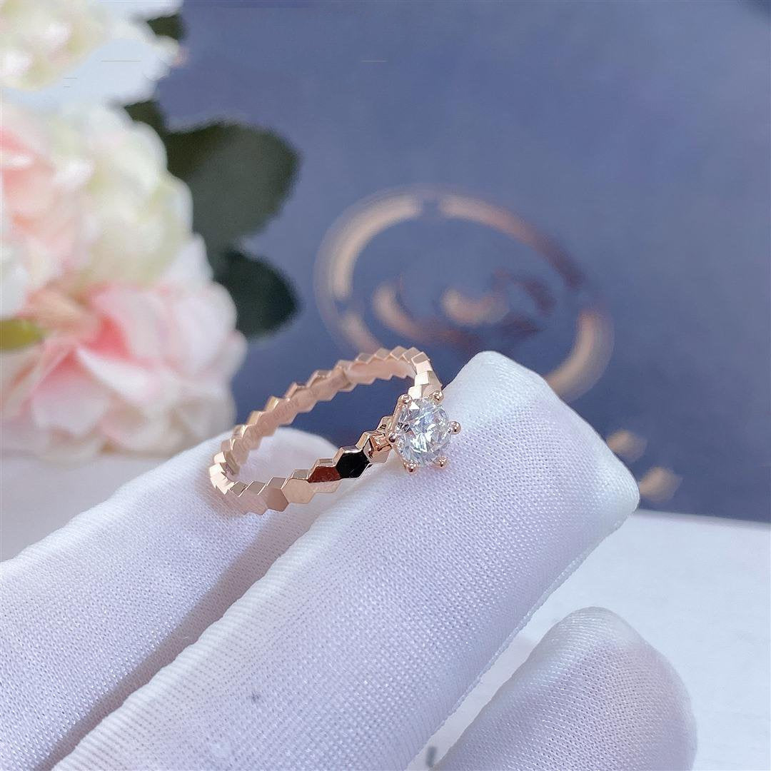 [Riva Jewelry]BIENENLIEBE-RING ROSÉGOLD 1 DIAMANT