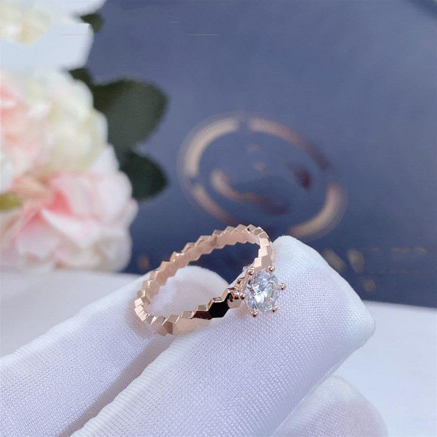 [Riva Jewelry]BIENENLIEBE-RING ROSÉGOLD 1 DIAMANT