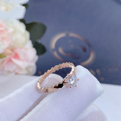 [Riva Jewelry]BIENENLIEBE-RING ROSÉGOLD 1 DIAMANT