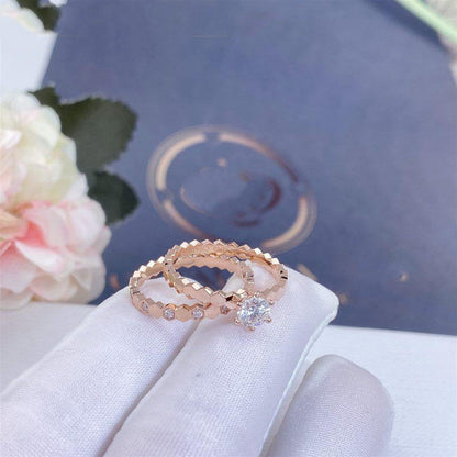 [Riva Jewelry]BIENENLIEBE-RING ROSÉGOLD 1 DIAMANT