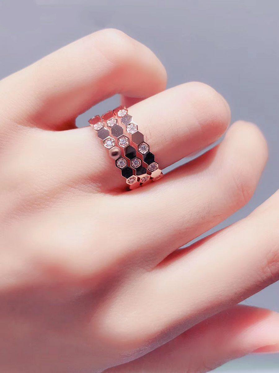 [Riva Jewelry]BEE LOVE RING ROSÉGOLD DIAMANT