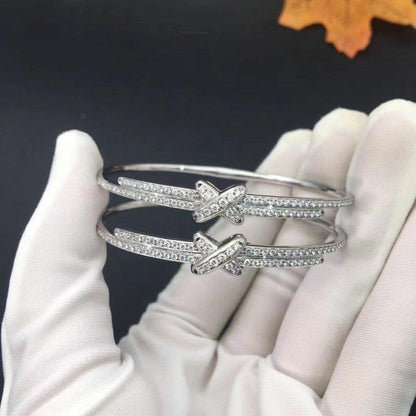 [Riva Jewelry ]JEUX DE BRACELET DIAMONDS SILVER
