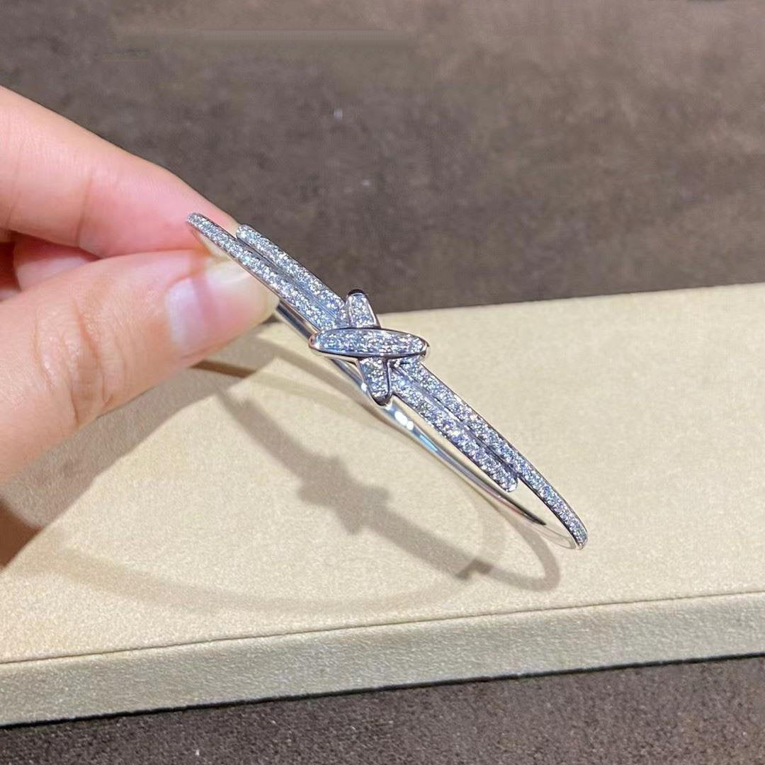 [Riva Jewelry]JEUX DE BRACELET DIAMONDS SILVER