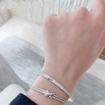 [Riva Jewelry ]JEUX DE BRACELET DIAMONDS SILVER