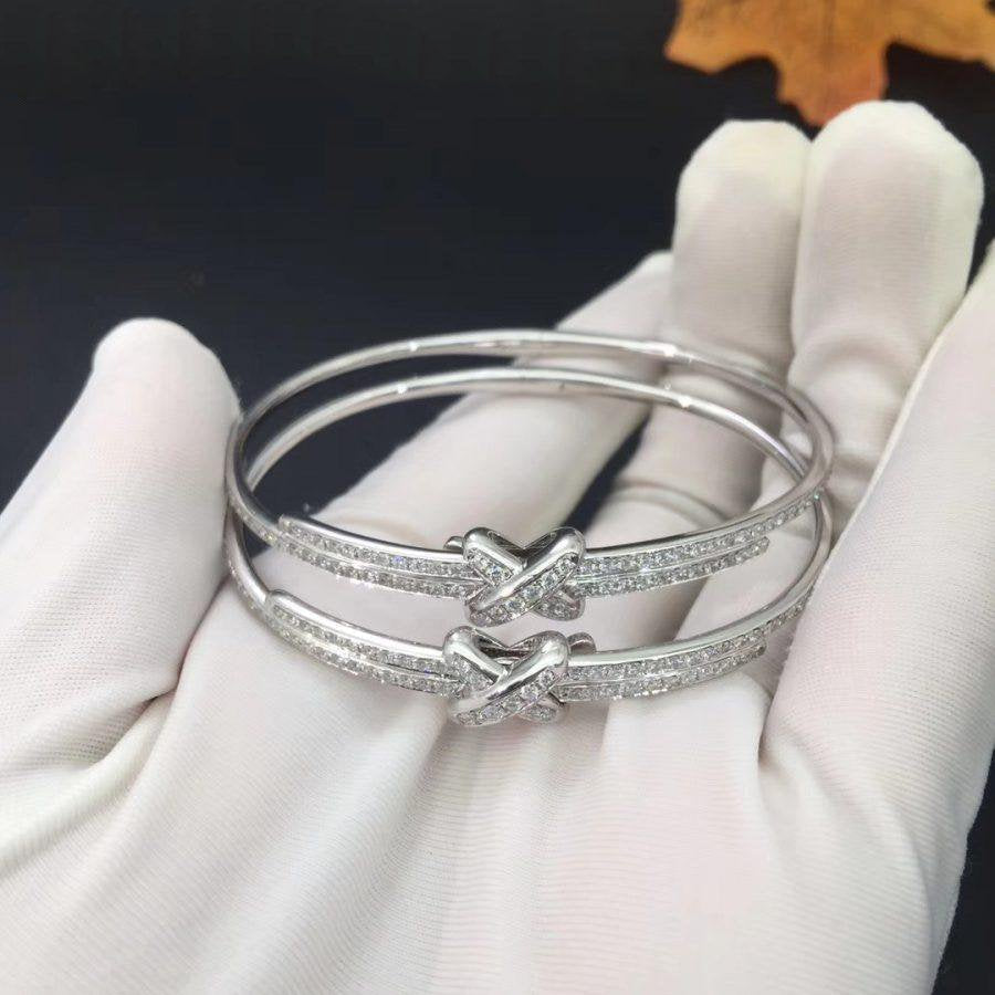 [Riva Jewelry ]JEUX DE BRACELET DIAMONDS SILVER