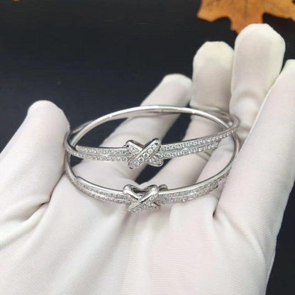 [Riva Jewelry ]JEUX DE BRACELET DIAMONDS SILVER