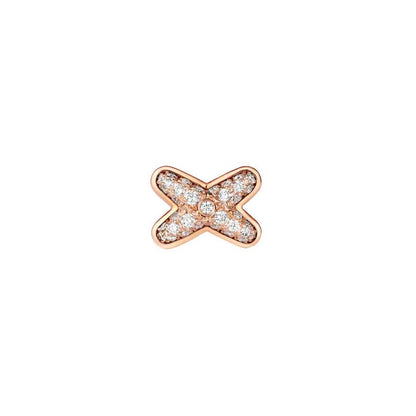 [Riva Jewelry ]JEUX DE PINK GOLD DIAMOND EARRINGS