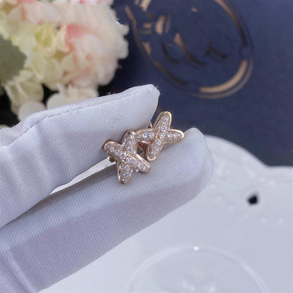 [Riva Jewelry ]JEUX DE PINK GOLD DIAMOND EARRINGS