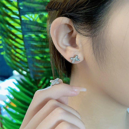 [Riva Jewelry ]JEUX DE SILVER DIAMOND EARRINGS