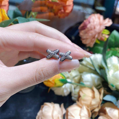 [Riva Jewelry ]JEUX DE SILVER DIAMOND EARRINGS
