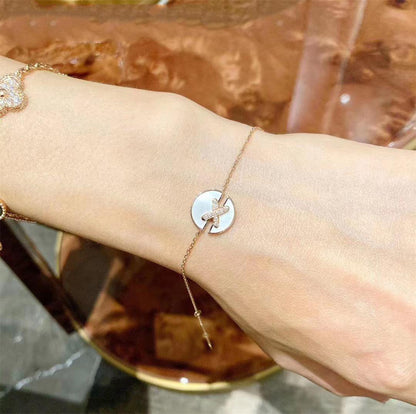 [Riva Jewelry]ARMBANDSET MOP ROSEGOLD DIAMANTEN