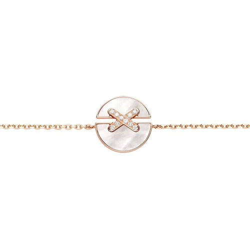 [Riva Jewelry]ARMBANDSET MOP ROSEGOLD DIAMANTEN