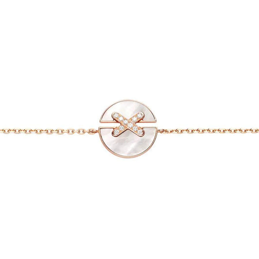[Riva Jewelry ]JEUX DE BRACELET MOP PINK GOLD DIAMONDS
