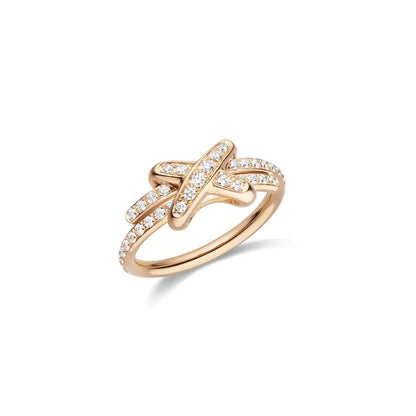 [Riva Jewelry ]JEUX DE RING PINK GOLD DIAMOND