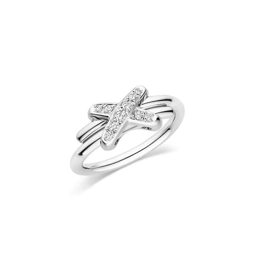 [Riva Jewelry ]JEUX DE SILVER DIAMOND RING