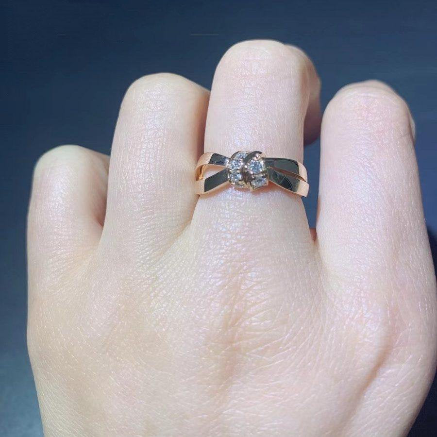 [Riva Jewelry ]LIENS RING PINK GOLD DIAMOND
