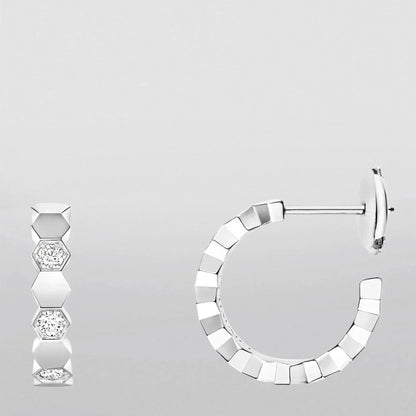 [Riva Jewelry ]Hollow Design Four-Leaf Clover Flower Shape Earrings