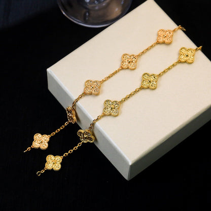 [Riva Schmuck]GLÜCKSKLEE 5-MOTIV-ARMBAND - BRONZIERUNG