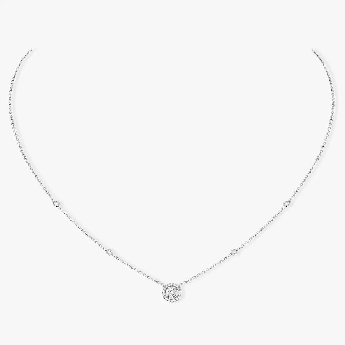 [Riva Jewelry]Diamond Necklace 0,20ct Brilliant Shape Joy