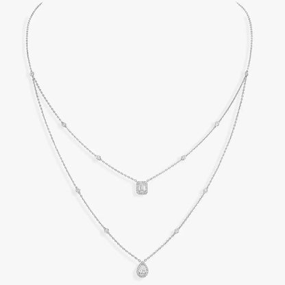 [Riva Jewelry]Diamond Necklace My Twin 2 Rows