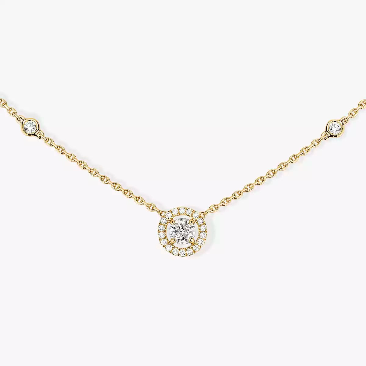 [Riva Jewelry]Diamond Necklace 0,20ct Brilliant Shape Joy