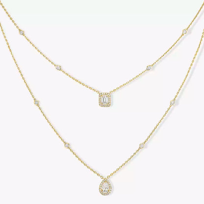 [Riva Jewelry]Diamond Necklace My Twin 2 Rows