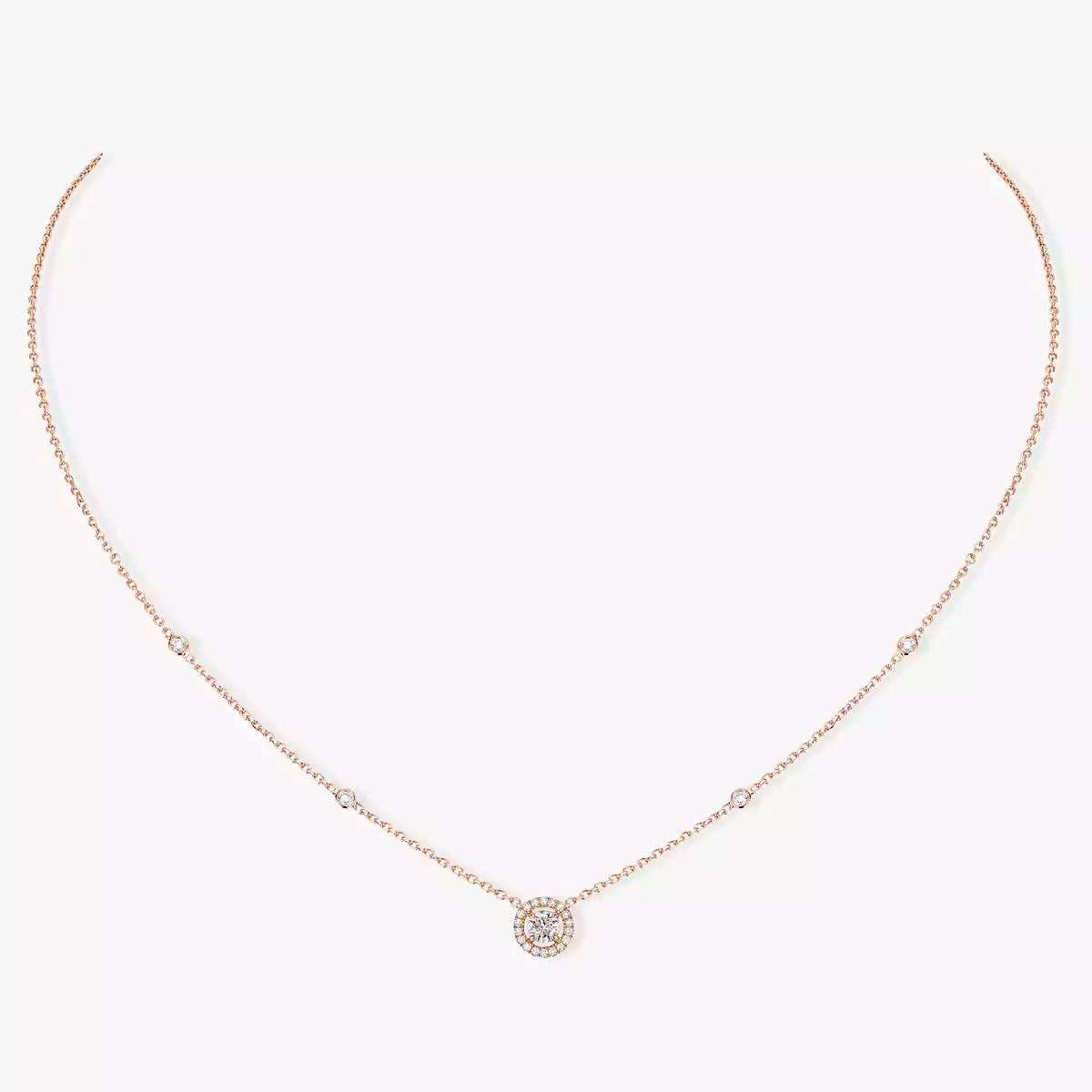 [Riva Jewelry]Diamond Necklace 0,20ct Brilliant Shape Joy