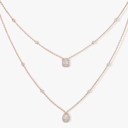 [Riva Jewelry]Diamond Necklace My Twin 2 Rows