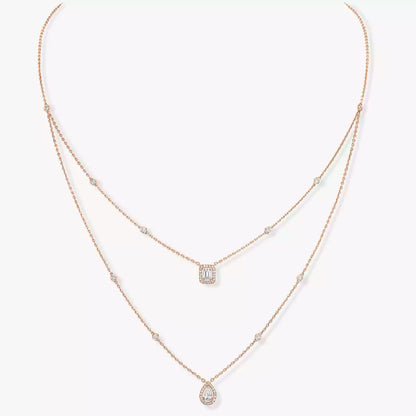 [Riva Jewelry]Diamond Necklace My Twin 2 Rows