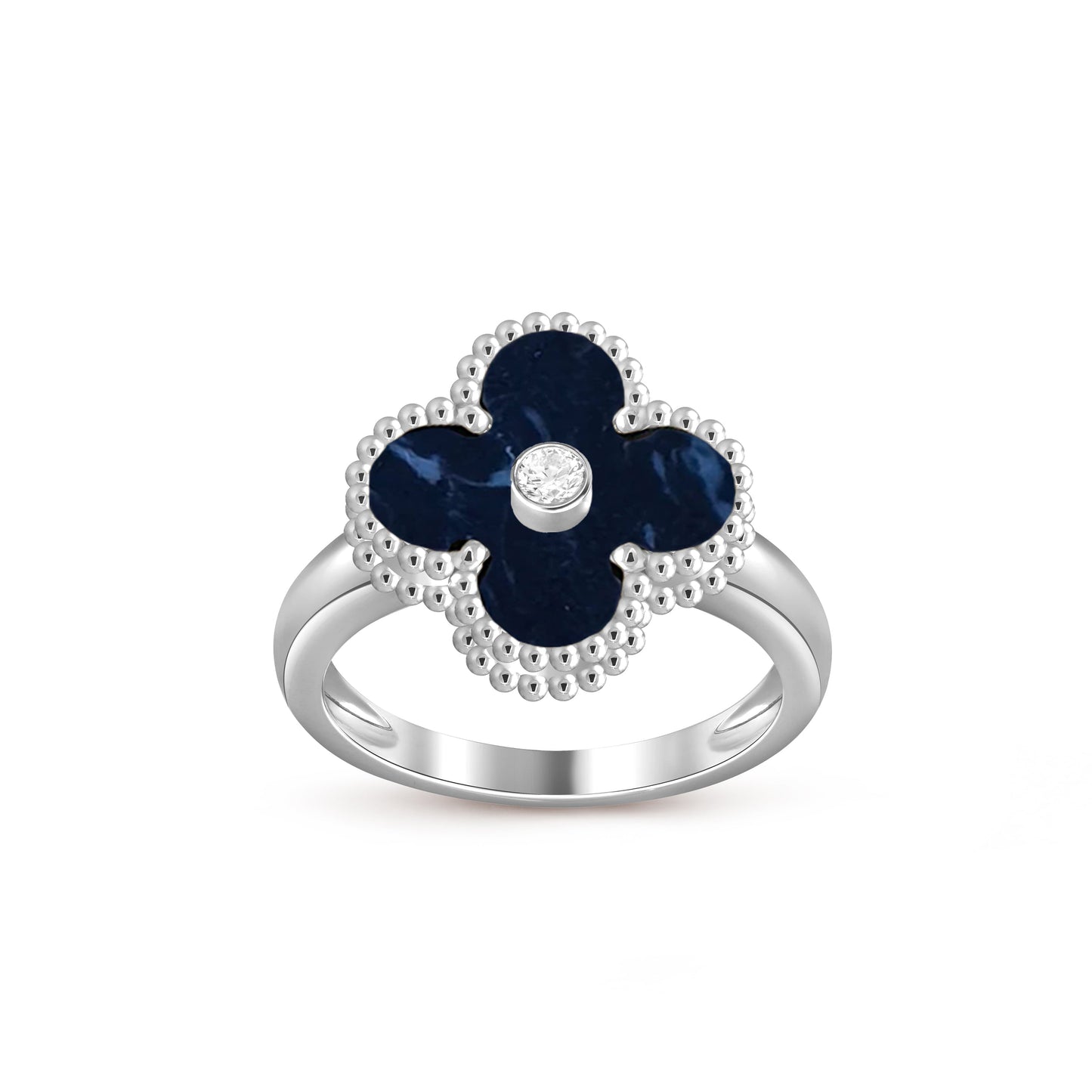 [Riva Schmuck]RINGKOLLEKTION AUS WEISSGOLD MIT KLEEBRAUT-DIAMANTEN
